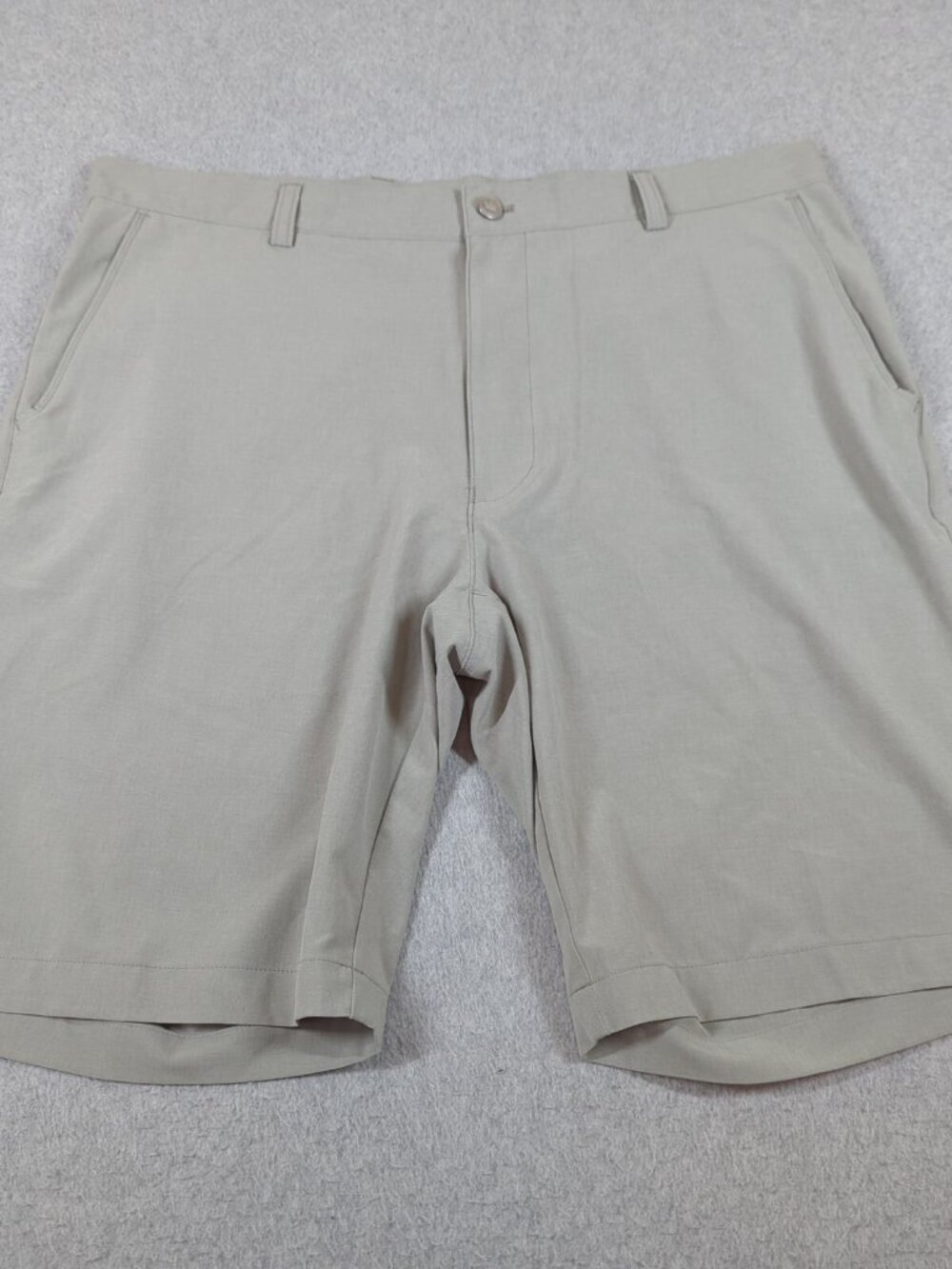 Peter Millar Shorts Mens 36 Gray Shackleford Performance Stretch Hybrid Golf